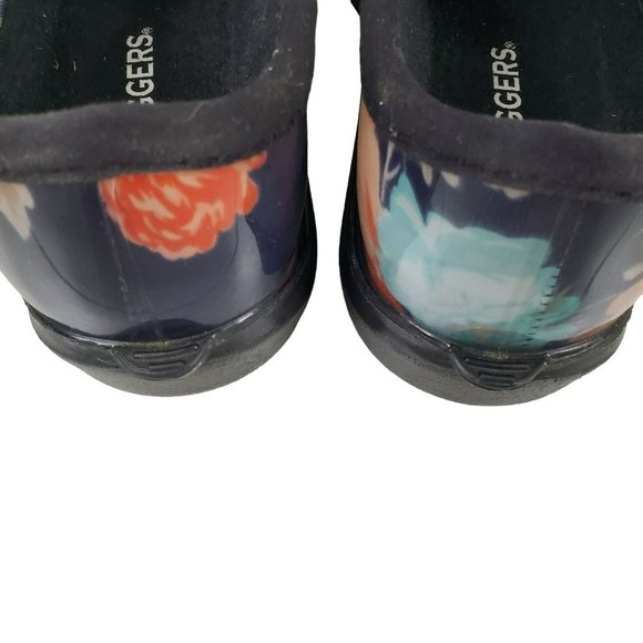 Sloggers Womens Floral Garden Shoes Size 10 USA Made Clogs Rubber - Picture 5 of 10